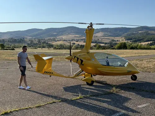 Bapt&ecirc;me de l'air en autogire